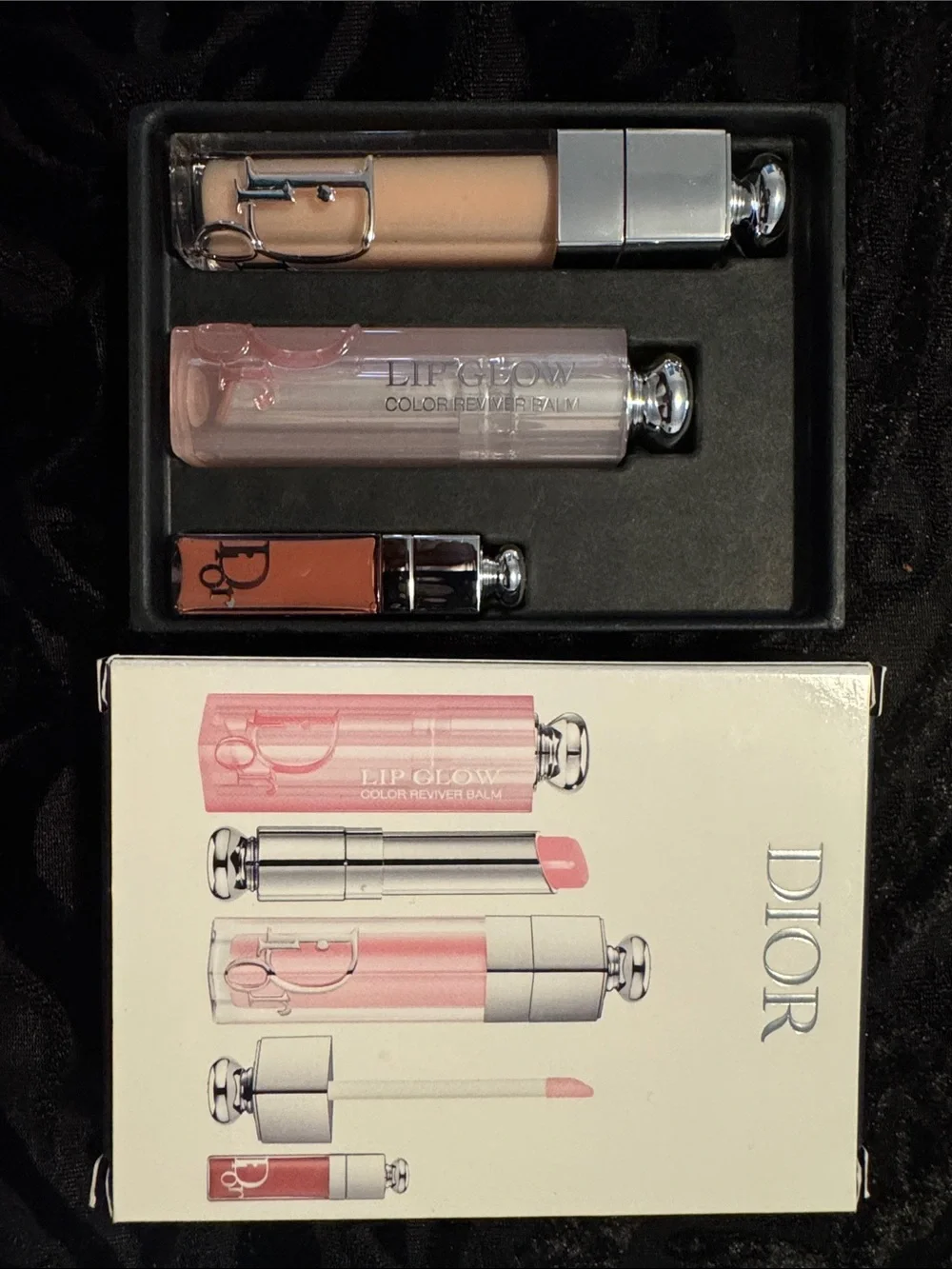 Dior Lip Glow & Gloss Trio - Pink, Nude & Brown Shades
